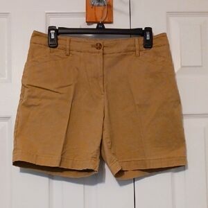 Talbots Tan Shorts Classic Cotton Blend